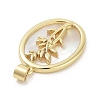 Rack Plating Brass Pave Shell Pendants KK-Z064-28G-01-2