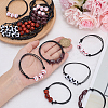 20Pcs 4 Styles Sport Theme Acrylic Beaded Bracelets for Men Women BJEW-SP0001-24-3