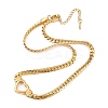 Ion Plating(IP) Flat Cuban Link Chunky Chain Necklace NJEW-Q335-13G-2