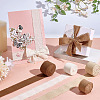 4 Rolls 4 Colors Cotton Frayed Ribbons OCOR-PH0005-71-2