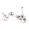 Tarnish Resistant 201 Stainless Steel Barbell Cartilage Earrings EJEW-R147-04-2