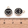 Alloy Enamel Pendants ENAM-Q002-01G-06-3