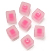 Frosted Acrylic European Large Hole Beads OACR-G012-14F-1