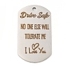 Non-Tarnish 201 Stainless Steel Pendants STAS-L079-03P-1