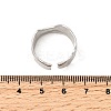304 Stainless Steel Open Cuff Rings for Women RJEW-H261-11P-5
