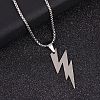 201 Stainless Steel Pendant Necklaces NJEW-D307-02P-A-1