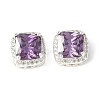 Brass Micro Pave Cubic Zirconia Beads KK-A253-20S-05-1