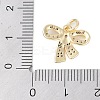 Rack Plating Brass Micro Pave Clear Cubic Zirconia Pendants KK-Z060-06G-01-3