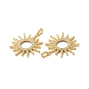 Rack Plating Eco-Friendly Brass Micro Pave Cubic Zirconia Pendants KK-A177-06G-3