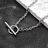 Non-Tarnish 304 Stainless Steel Cable Chain Necklaces X-NJEW-JN01471-1