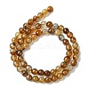 Natural Agate Round Beads Strand G-L084-6mm-04-5
