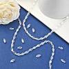Electroplate Glass Beads Strands EGLA-R020-8x4mm-13-6