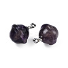 Natural Amethyst Pendants PORC-T132-053I-3