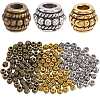 180Pcs 3 Styles Tibetan Alloy Beads TIBE-PA0001-01-1