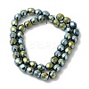 Electroplated Synthetic Magnetic Hematite Beads Strands G-I364-J01-07-2