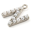 Plastic Imitation Pearl Pendants KK-P230-17P-N-2