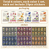 6 Sets 6 Styles PET Transparent Laser Stickers Set DIY-SP0006-21-2