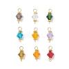 Imitation Austrian Crystal Connector Charms PALLOY-JF04493-1