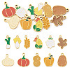 11Pcs 11 Styles Vegetables 304 Stainless Steel Enamel Charms STAS-TA0005-46-1