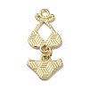 Golden Tone Alloy Enamel Pendants ENAM-O052-01G-05-2