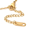 Ion Plating(IP) Summer Beach 304 Stainless Steel Clear Cubic Zirconia Satellite Chain Necklaces NJEW-S004-02G-3