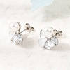 Brass Enamel Stud Earrings KK-CBAB173-02E-P-2