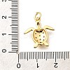 Brass Micro Pave Cubic Zirconia Pendants KK-Q040-02G-G-3