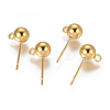 PVD Vacuum Plating 304 Stainless Steel Ear Stud Components STAS-I120-16D-G-1