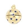 Brass Micro Pave Cubic Zirconia Locket Pendants KK-H203-13G-2