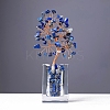 Natural Lapis Lazuli Chips Money Tree Display Decorations PW-WG1CBB9-04-1