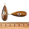 Natural Tiger Eye Pendants G-D357-03C-3
