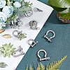 6Pcs 3 Style 304 Stainless Steel D-Ring Anchor Shackle Clasps STAS-UN0025-12-3