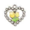 Platinum Alloy Glass Pendants FIND-Z068-05P-02-1