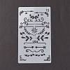 Plastic Reusable Drawing Painting Stencils Templates DIY-G027-F-M-2