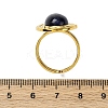 Oval Natural Sodalite Finger Rings RJEW-M063-01G-09-3