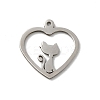 Non-Tarnish 201 Stainless Steel Pendants LS-STAS-E206-06P-06-1