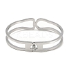 Non-Tarnish 304 Stainless Steel Hollow Hinged Bangles BJEW-Q348-01P-3