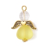 Transparent Acrylic Angel Pendants PALLOY-JF04095-01-3