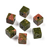 Natural Unakite European Beads G-N345-07A-04-1