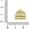 Brass Micro Pave Clear Cubic Zirconia Pendants KK-L238-16G-3