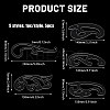 5Pcs 5 Styles Acrylic Drawing Template Measuring Ruler Set TOOL-WH0243-001-2