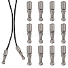 12Pcs Alloy Cord Ends FIND-CA0009-70B-1