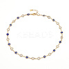 Brass Link Chain Bracelet & Necklace Jewelry Sets SJEW-JS01190-5