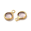 Ion Plating(IP) 304 Stainless Steel with Glass Charms STAS-G305-11G-06-2