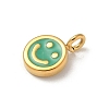Ion Plating(IP) 304 Stainless Steel Enamel Charms STAS-G351-04G-3