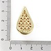 Rack Plating Brass Micro Pave Clear Cubic Zirconia Pendants KK-H474-18G-10-3