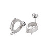 Non-Tarnish 304 Stainless Steel Stud Earring Findings STAS-N097-235P-2