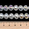 Transparent Electroplate Glass Beads Strands X-EGLA-N002-34C-B01-3
