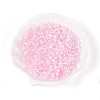 Transparent Spray Painted Glass Beads EGLA-N018-4mm-11-1