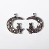 Tibetan Style Alloy Pendants TIBEP-A124576-AS-FF-1